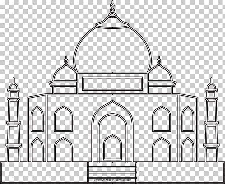 Taj Mahal Yamuna Coloring book Drawing Mausoleum, taj mahal