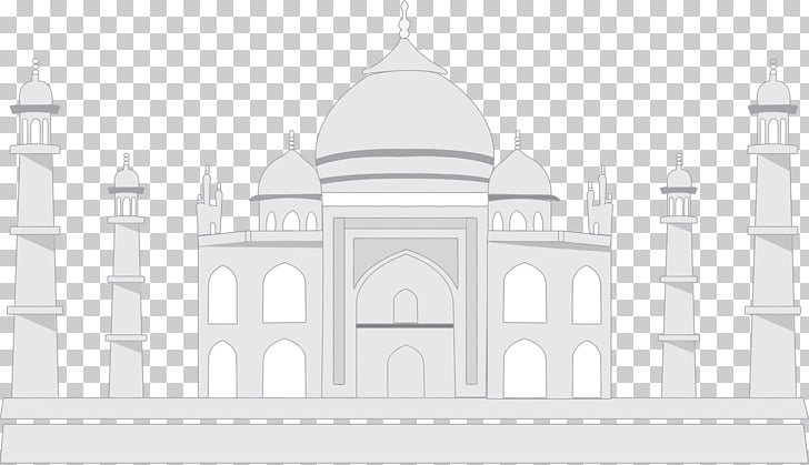 Black Taj Mahal , Taj Mahal Transparent Background PNG