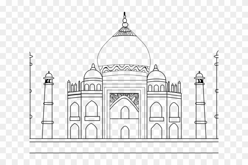 Taj Mahal Clipart Drawing