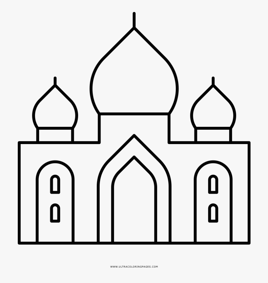 Download Taj Mahal Coloring Page
