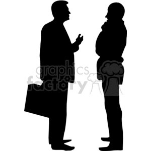 Business people talking clipart