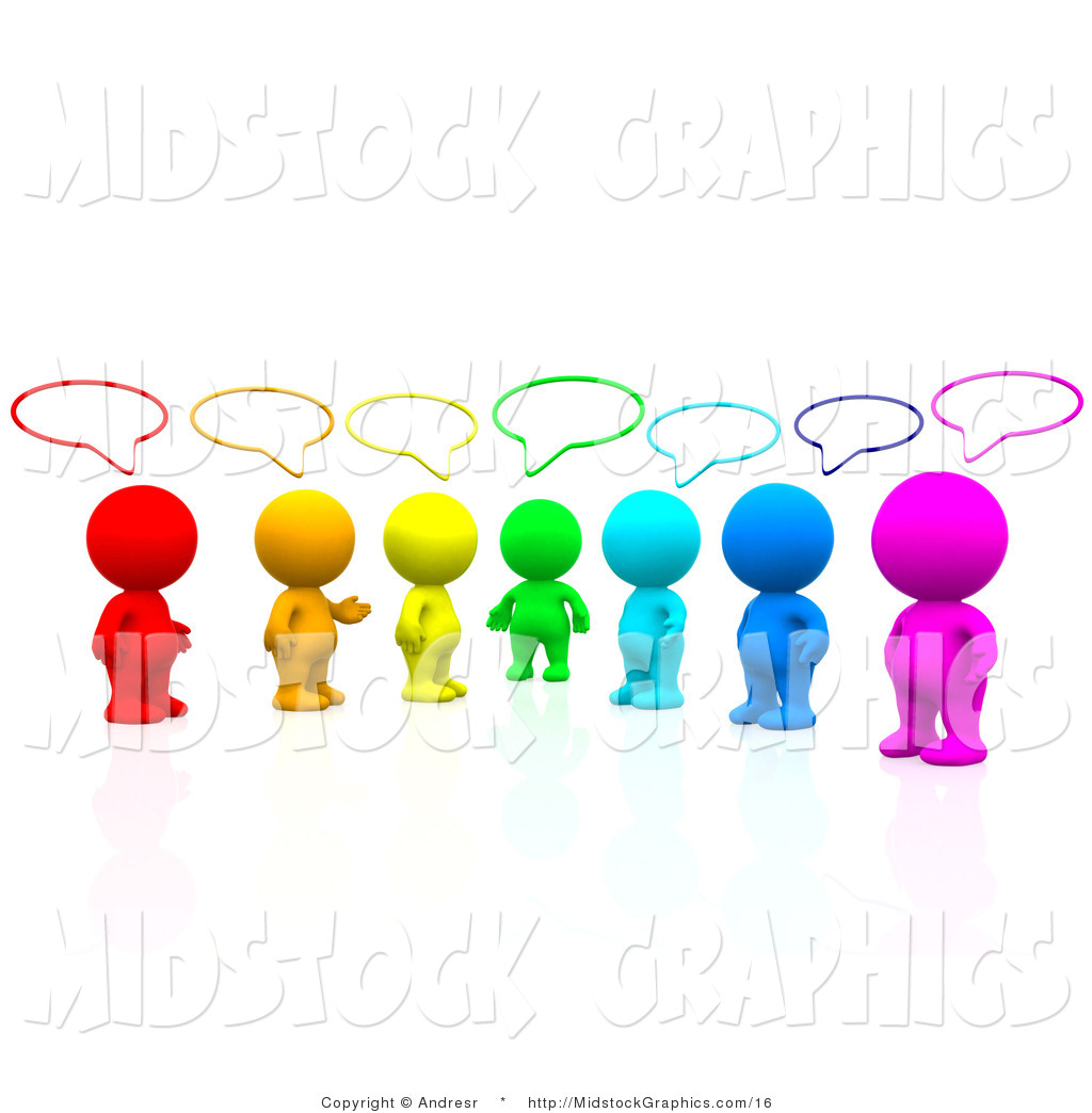 Group Of People Talking Clipart