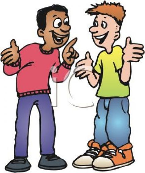Wallpapers Friends Talking At School Clipart