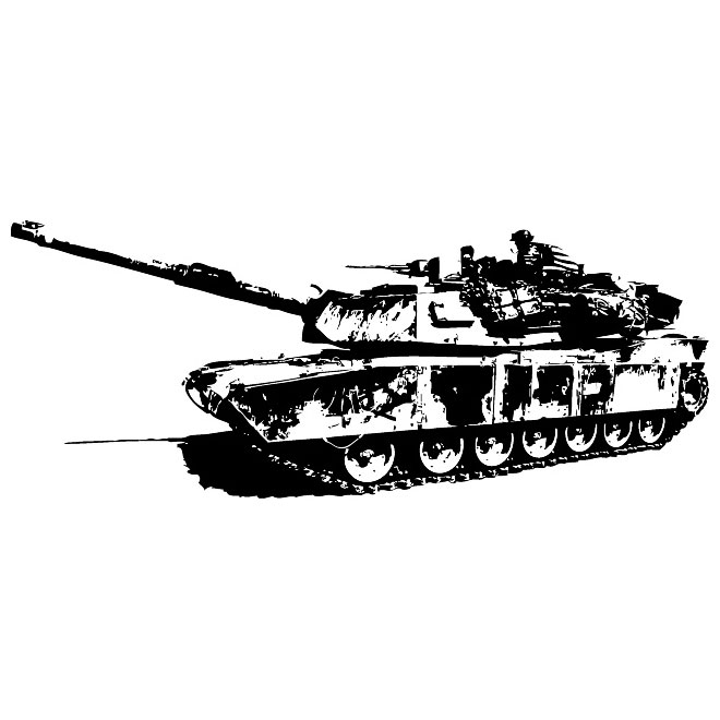 Tank abrams vector.