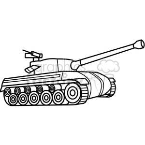 Tank outline clipart.