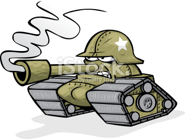 Free military tank.