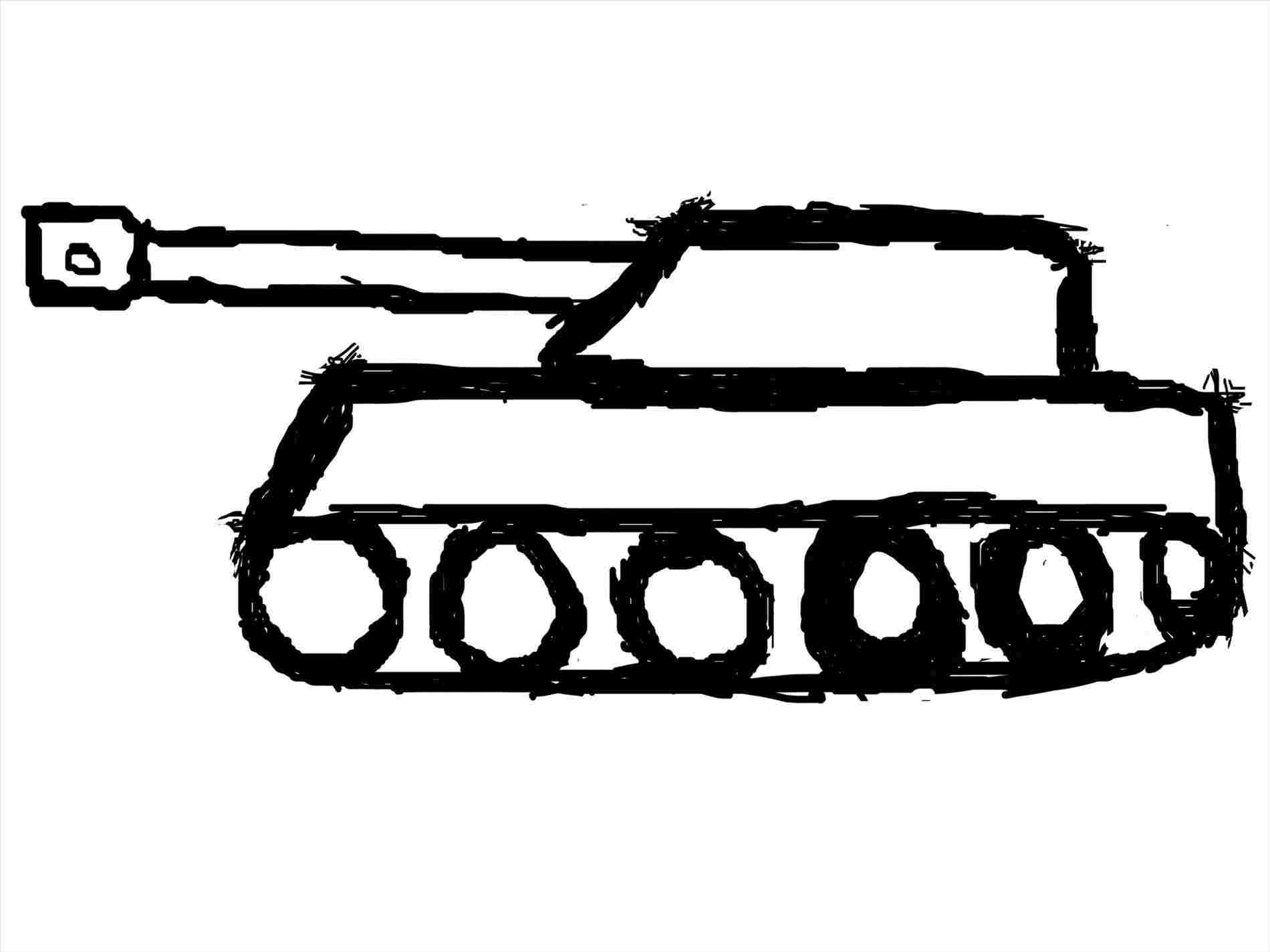 Simple tank drawing.