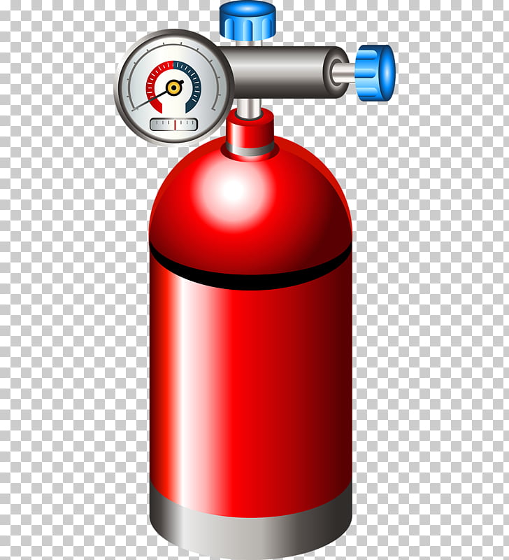 Fire extinguisher Cartoon Oxygen tank, Red fire hydrant PNG