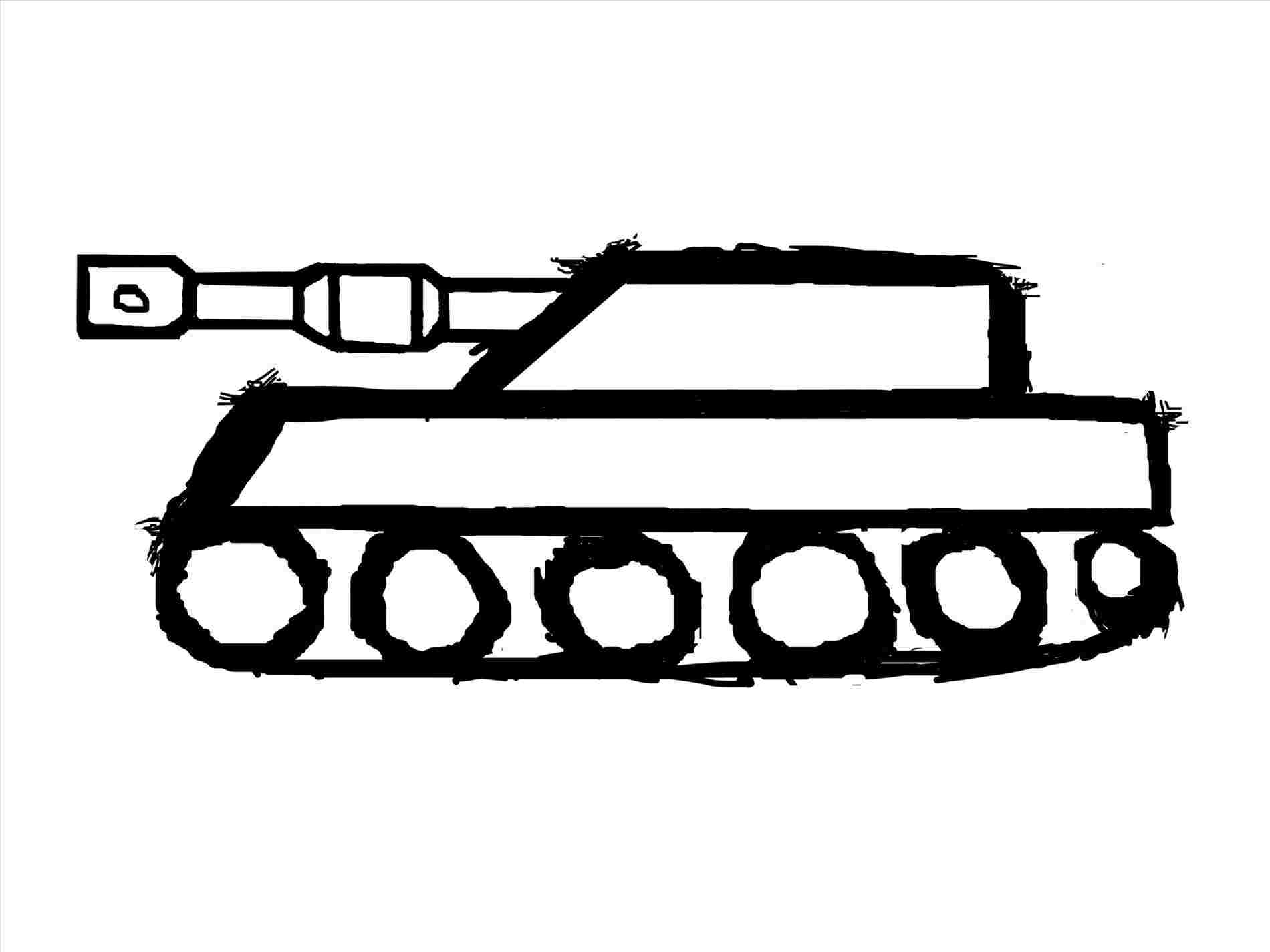 Simple Tank Drawing at PaintingValley