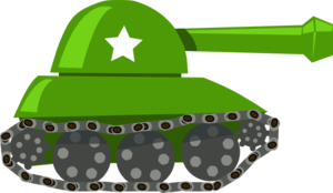 War tank clip.