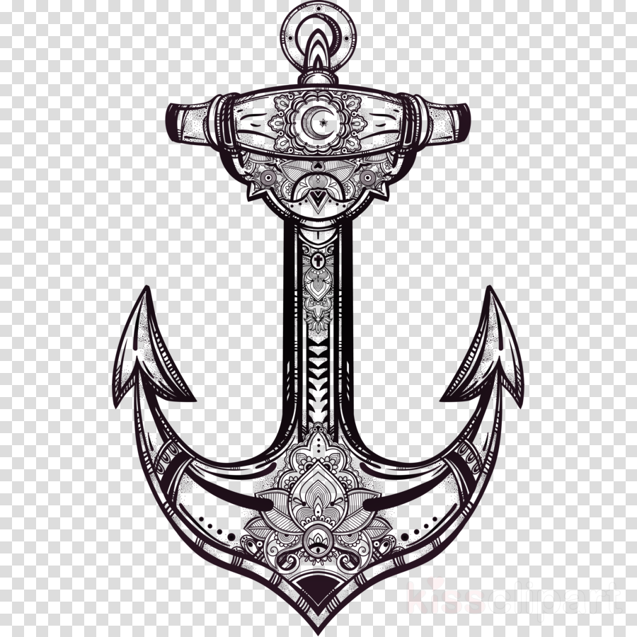 Anchor design tattoo.
