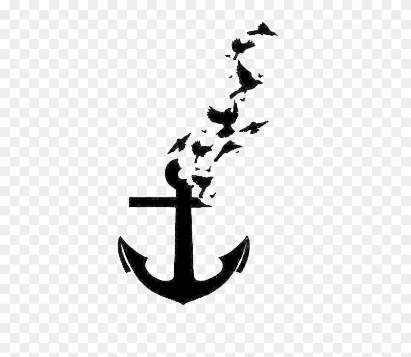 Wall Tattoo Decal Bird Anchor Png Free Photo Clipart