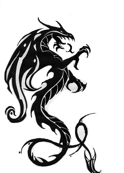 Free Dragon Tattoo, Download Free Clip Art, Free Clip Art on