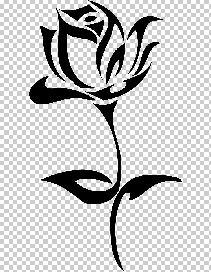 Tattoo Rose Art , Tattoo rose , black rose flower sketch PNG