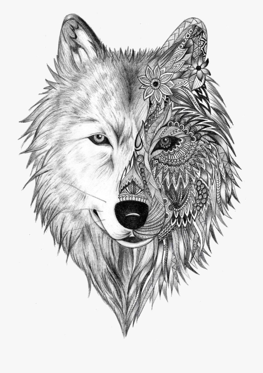 Tattoo Sleeve Gray Artist Heart Wolf Ink Clipart