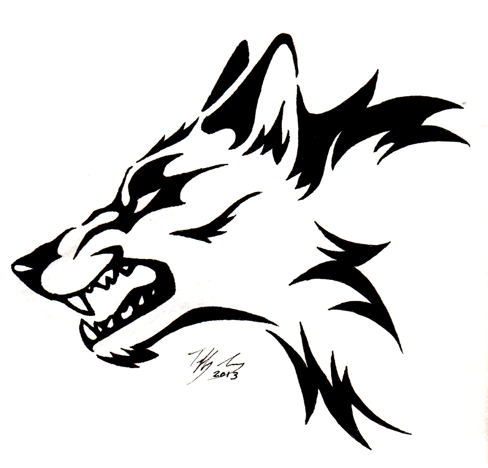 Free Running Wolf Tattoo, Download Free Clip Art, Free Clip