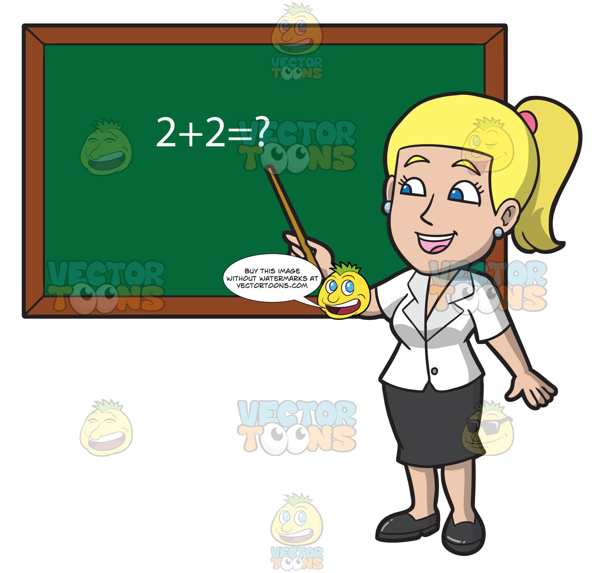 Charming female math.