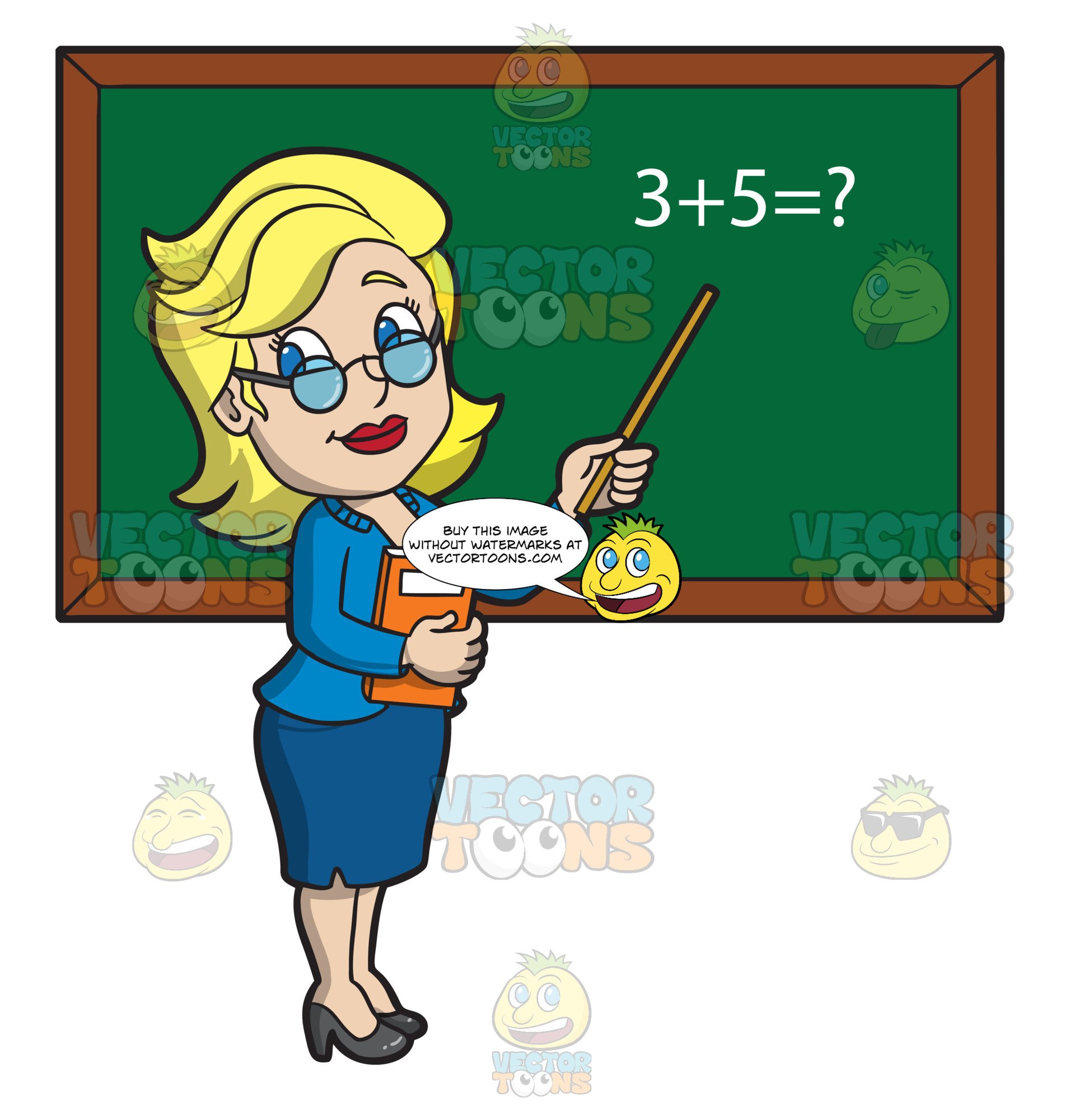 Female math teacher.