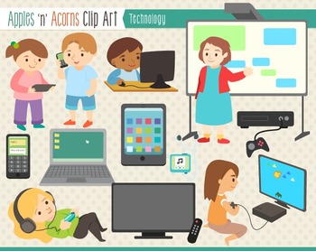 Technology clipart worksheets.