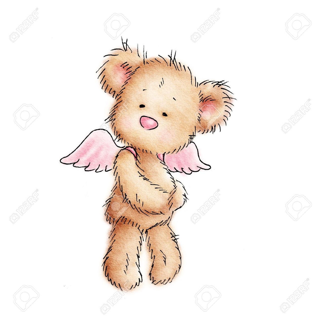 Angel teddy bear clipart