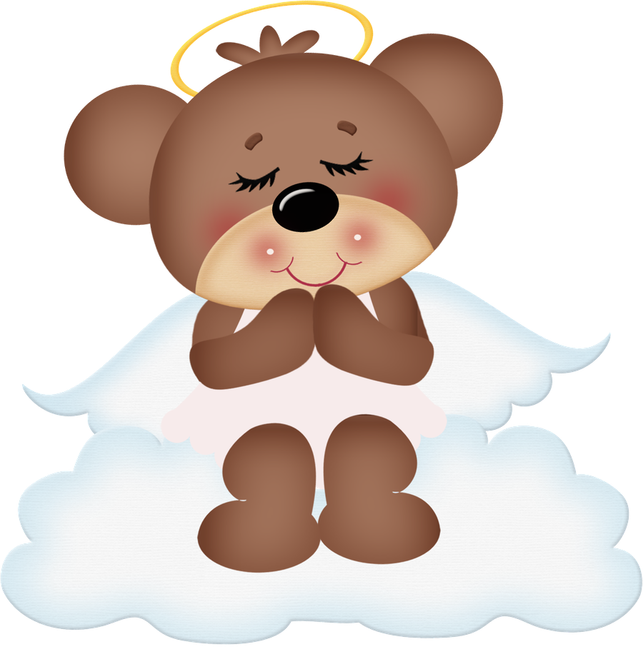 Sleepy angel bear.