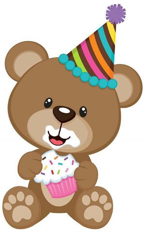 Birthday Bear FABRIC