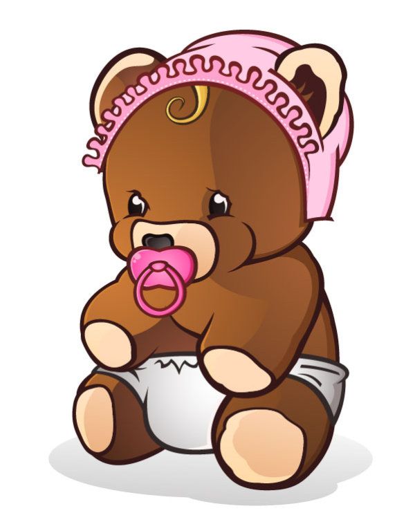 Teddy bear cartoon.