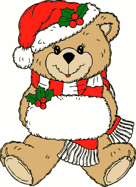 teddy bear clipart christmas