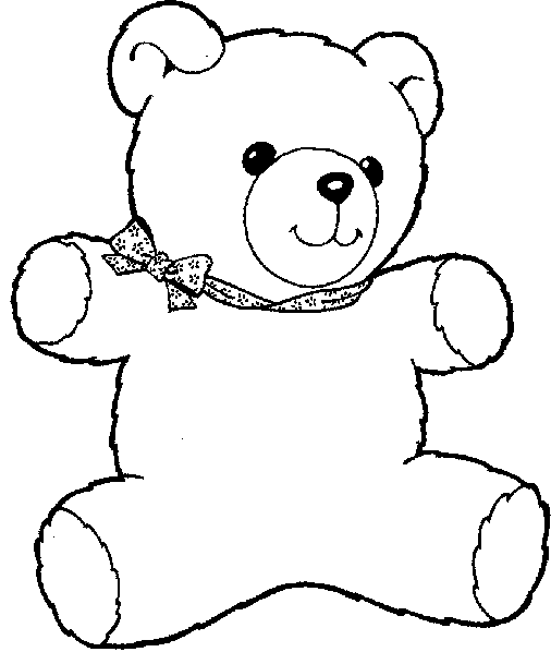 Free Line Drawing Teddy Bear, Download Free Clip Art, Free