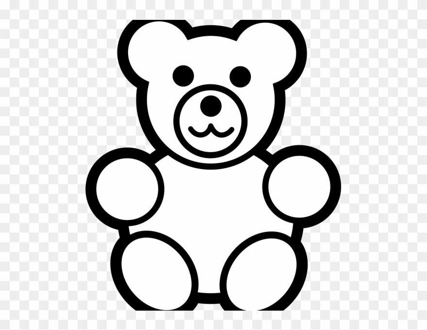 Line Drawing Teddy Bear