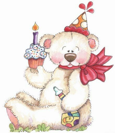 Party teddy bear.
