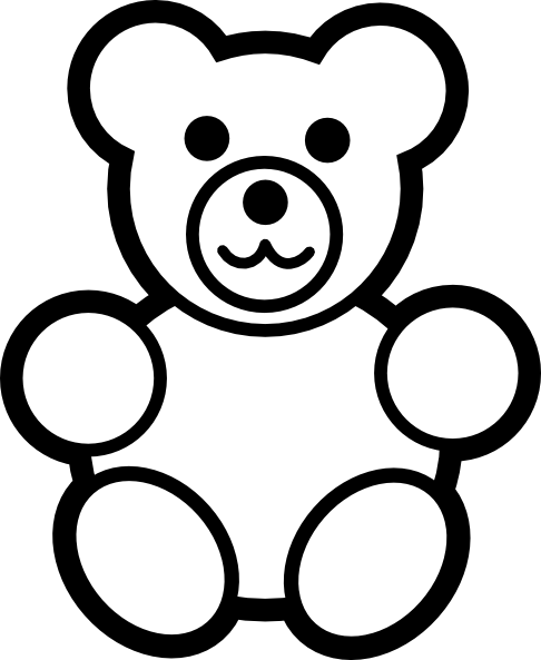 Free Teddy Bear Outline, Download Free Clip Art, Free Clip