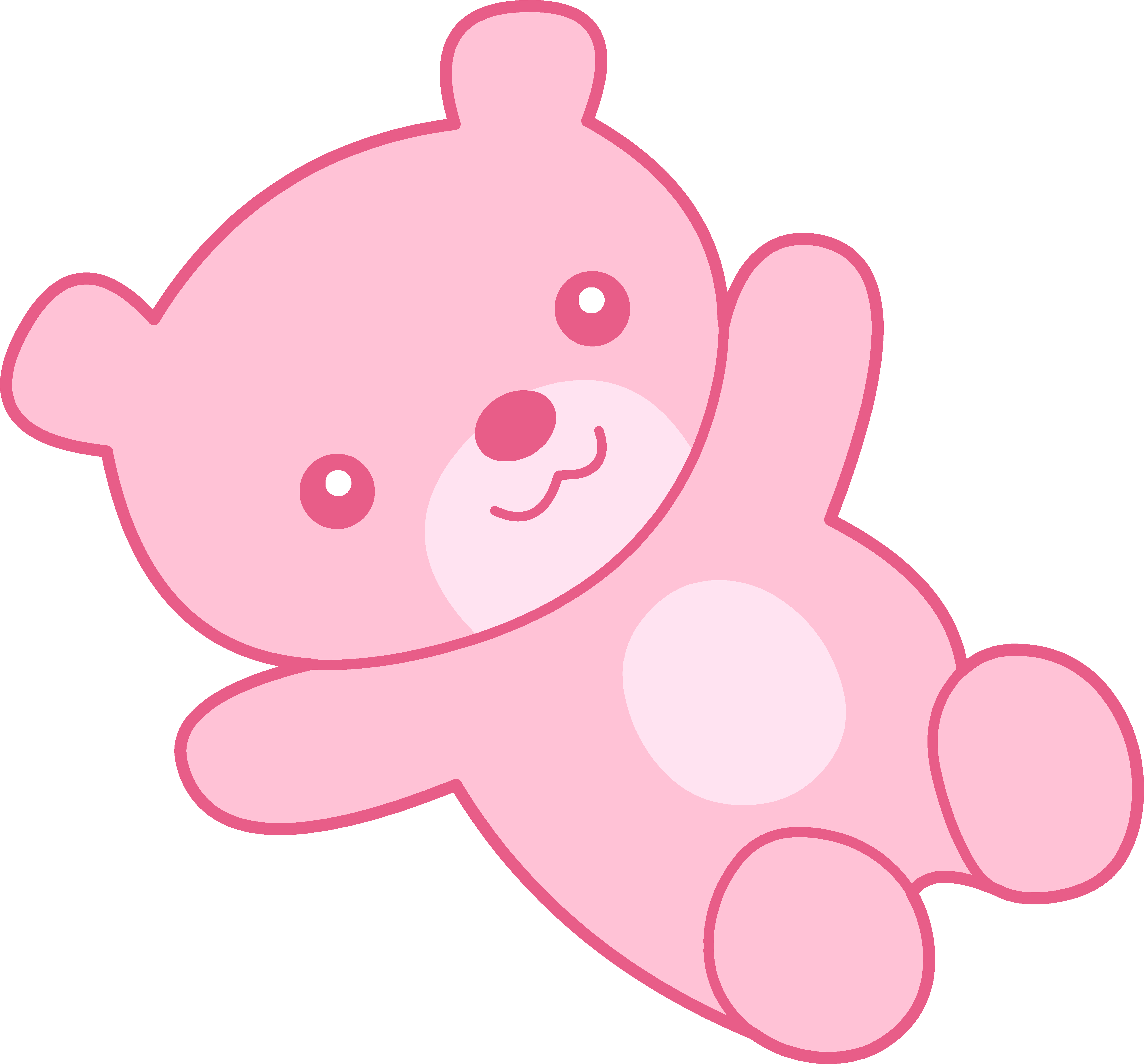 Cute Pink Teddy Bear Clipart