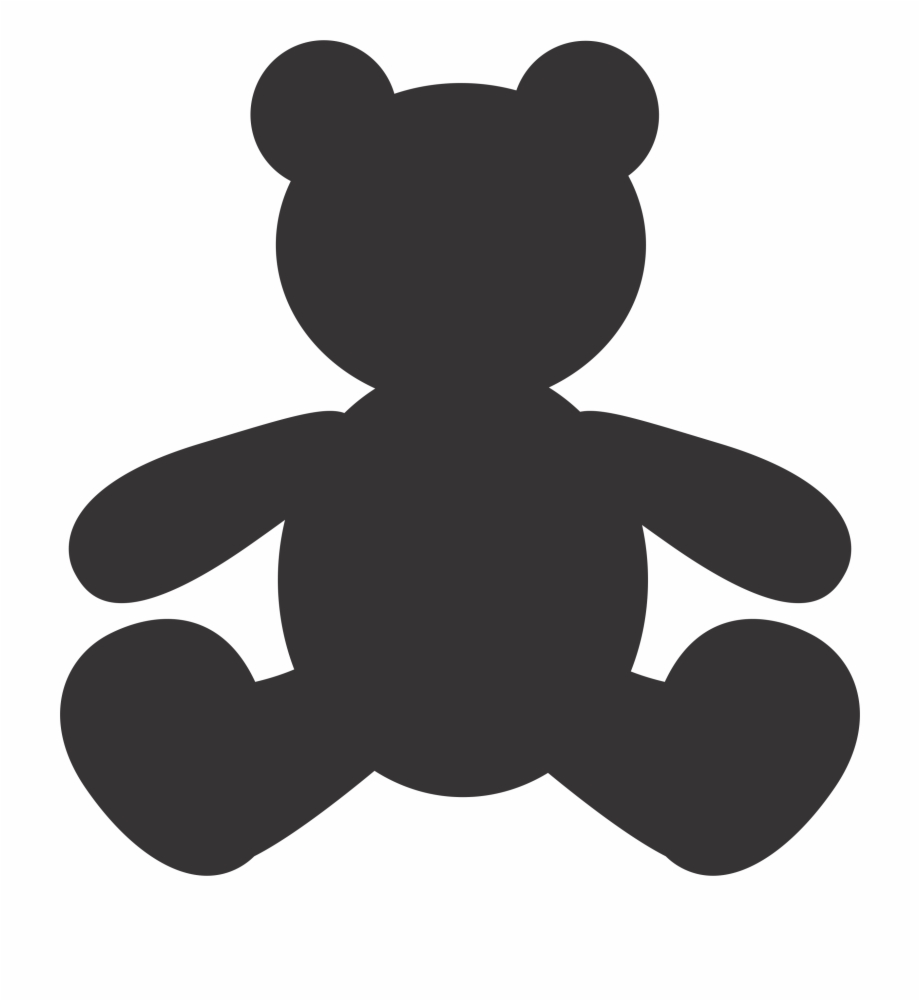 Teddy Bear Silhouette Vector Free PNG Images