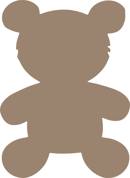 Free Teddy Bear Silhouette Clip Art, Download Free Clip Art