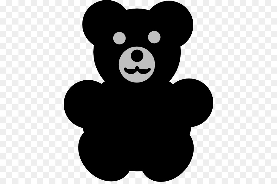Free Teddy Bear Silhouette Clip Art, Download Free Clip Art