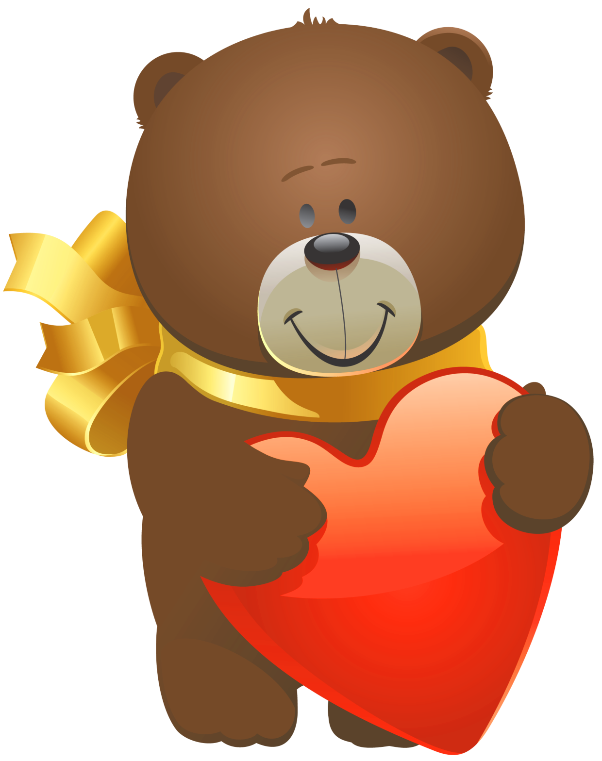Valentine Teddy Bear PNG Clipart