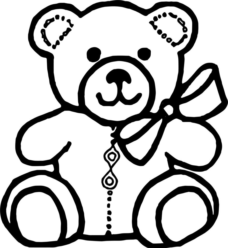 Teddy bear drawing.