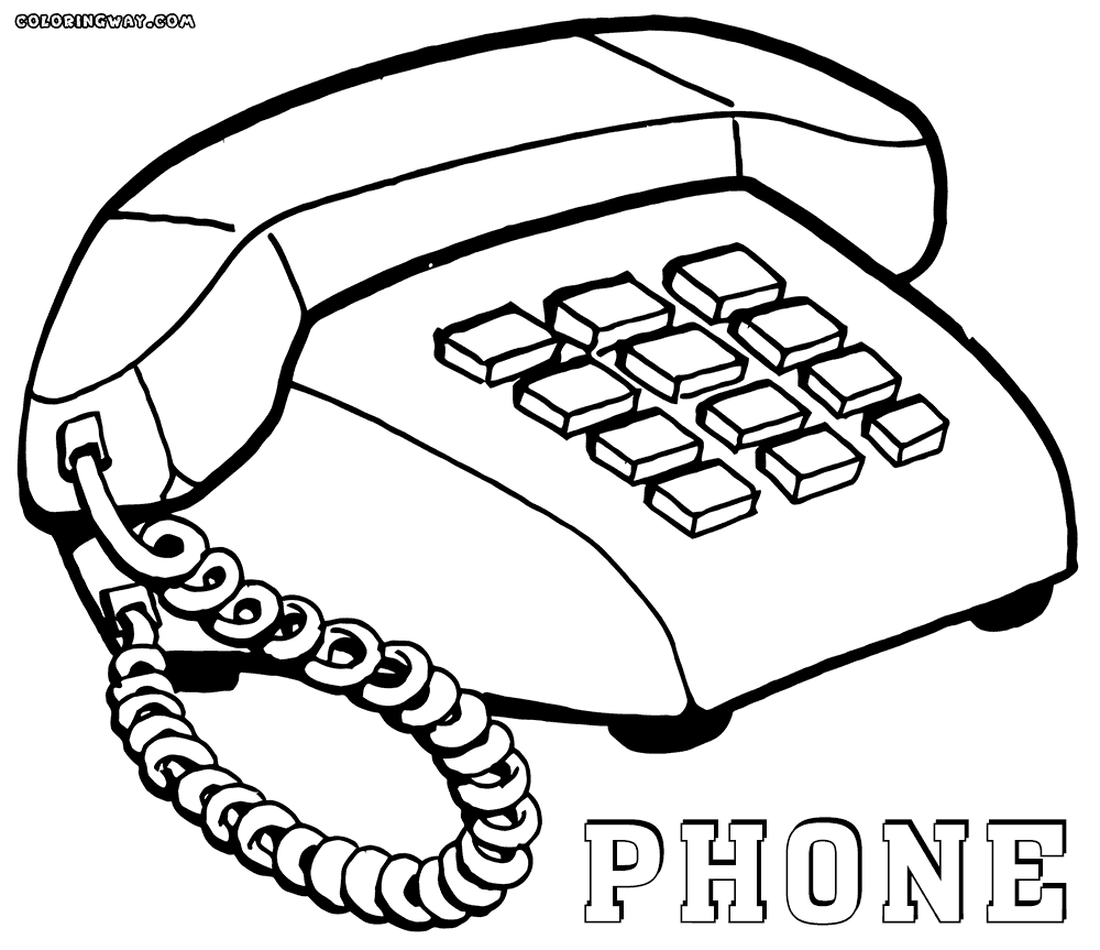 Free Phone Coloring Pages, Download Free Clip Art, Free Clip