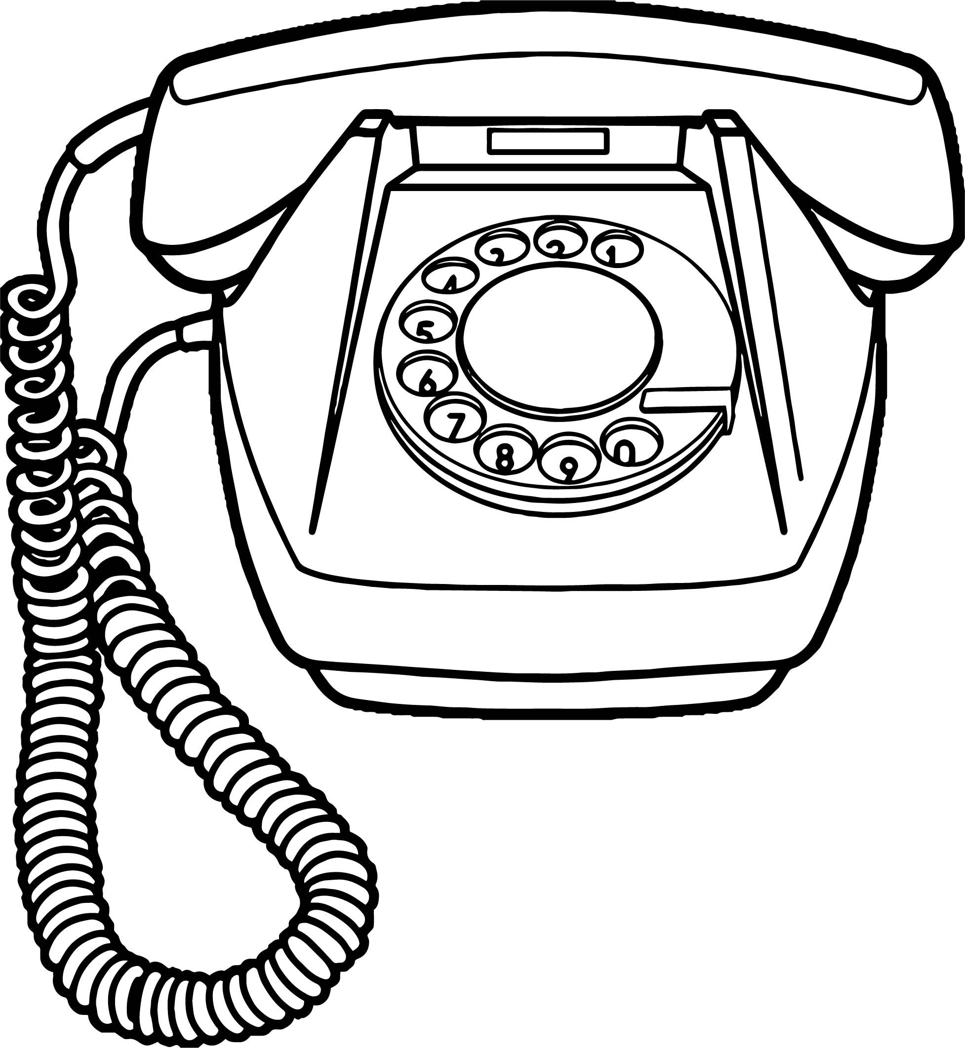 Nice Any Old Telephone Coloring Page