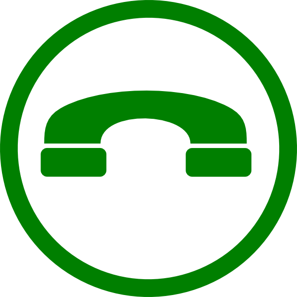 Green Phone Clip Art at Clker