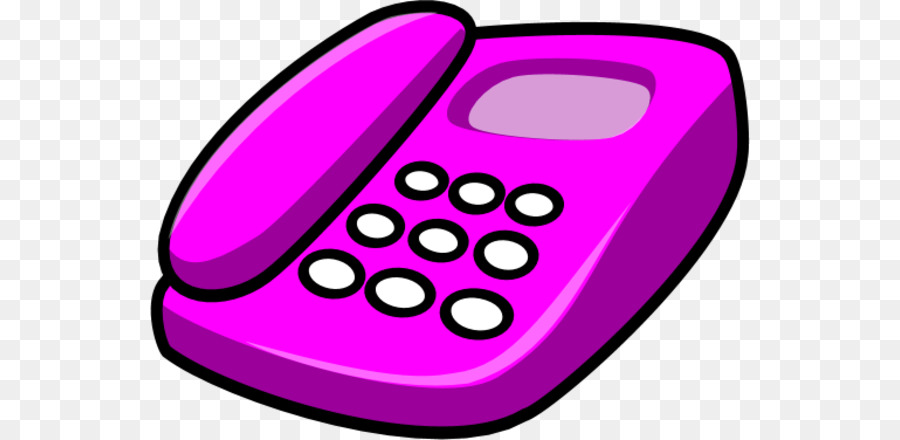 telephone clipart pink