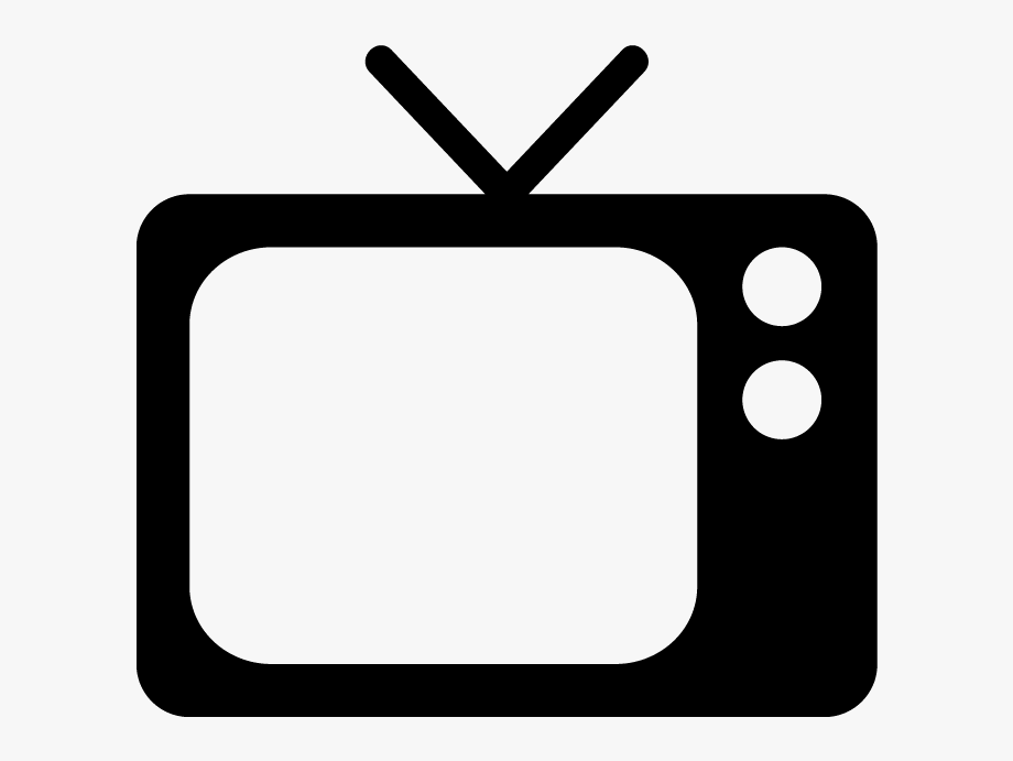 television clipart black