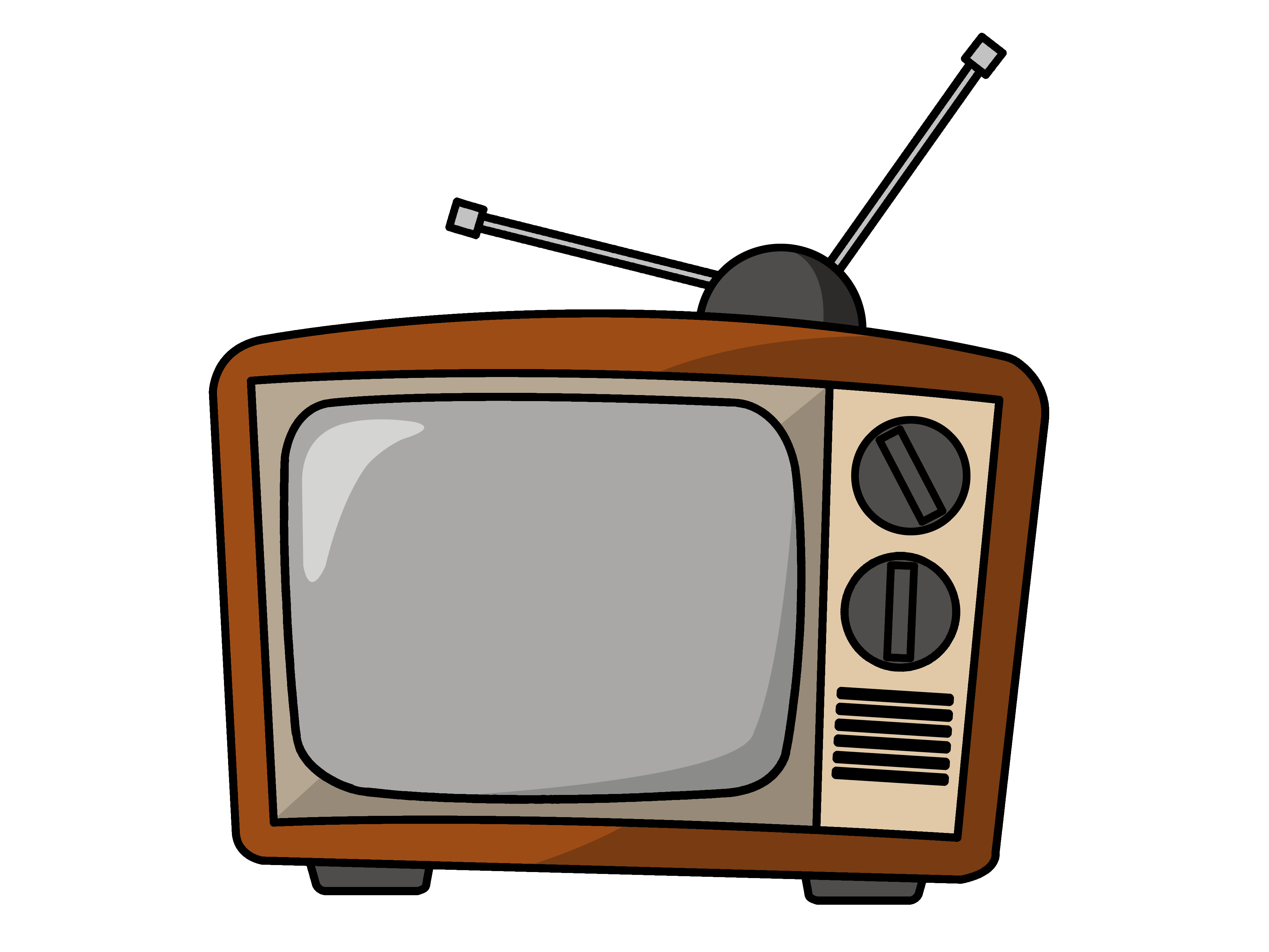 television clipart old