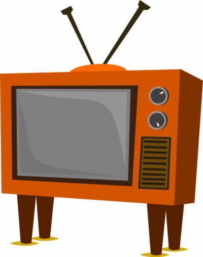 television clipart old school