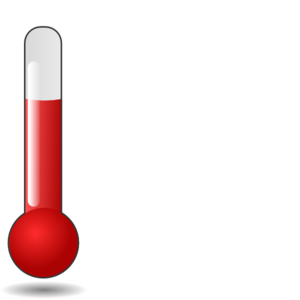 Hot temperature icon.