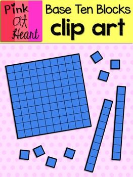 Base Ten Blocks Clip Art FREEBIE