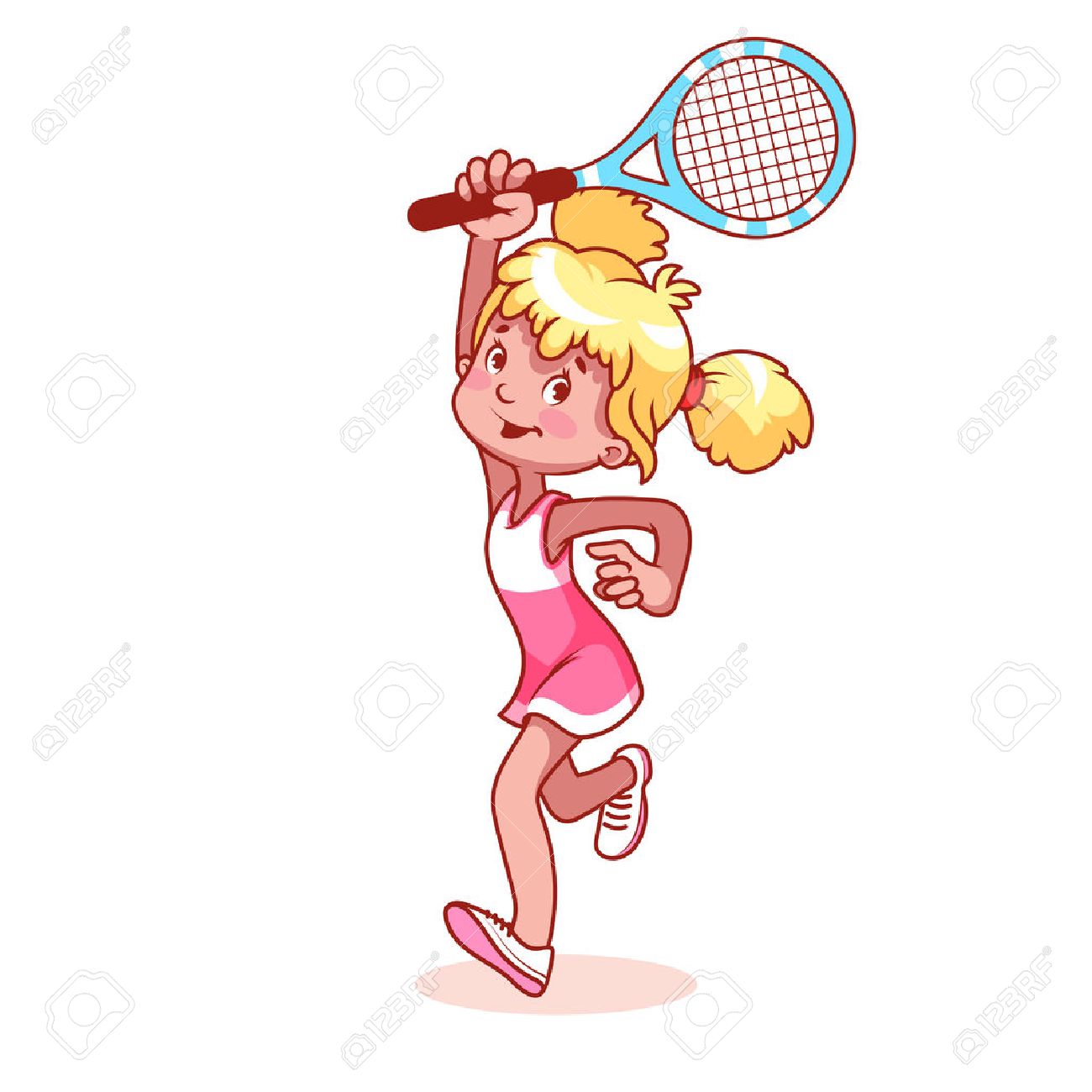 Tennis player clipart.