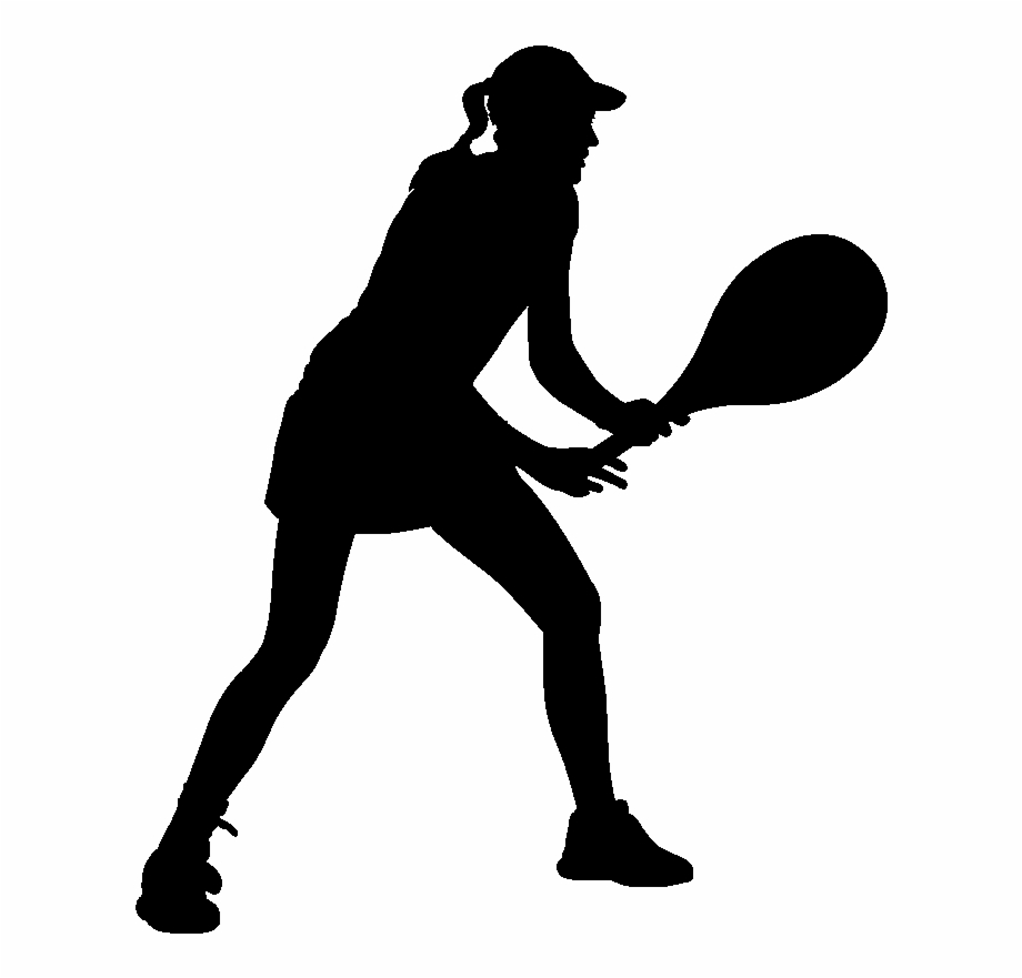 tennis clipart lady