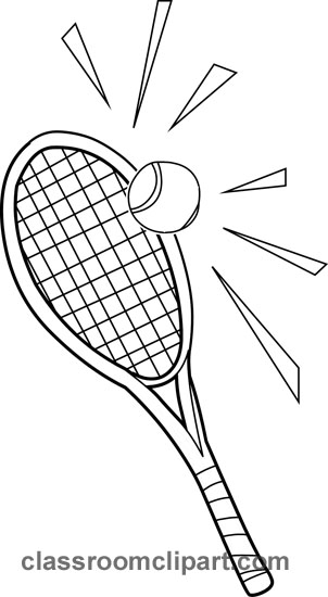 Free Tennis Black And White Clipart, Download Free Clip Art